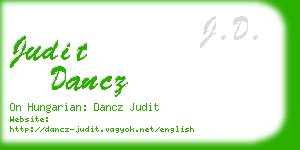 judit dancz business card